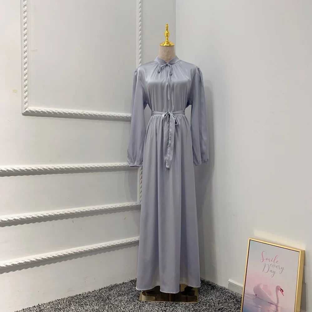 muslim women abaya dubai luxury dresses long robe satin evening dress arabic style for women in various colors - perfect for all seasons and occasions