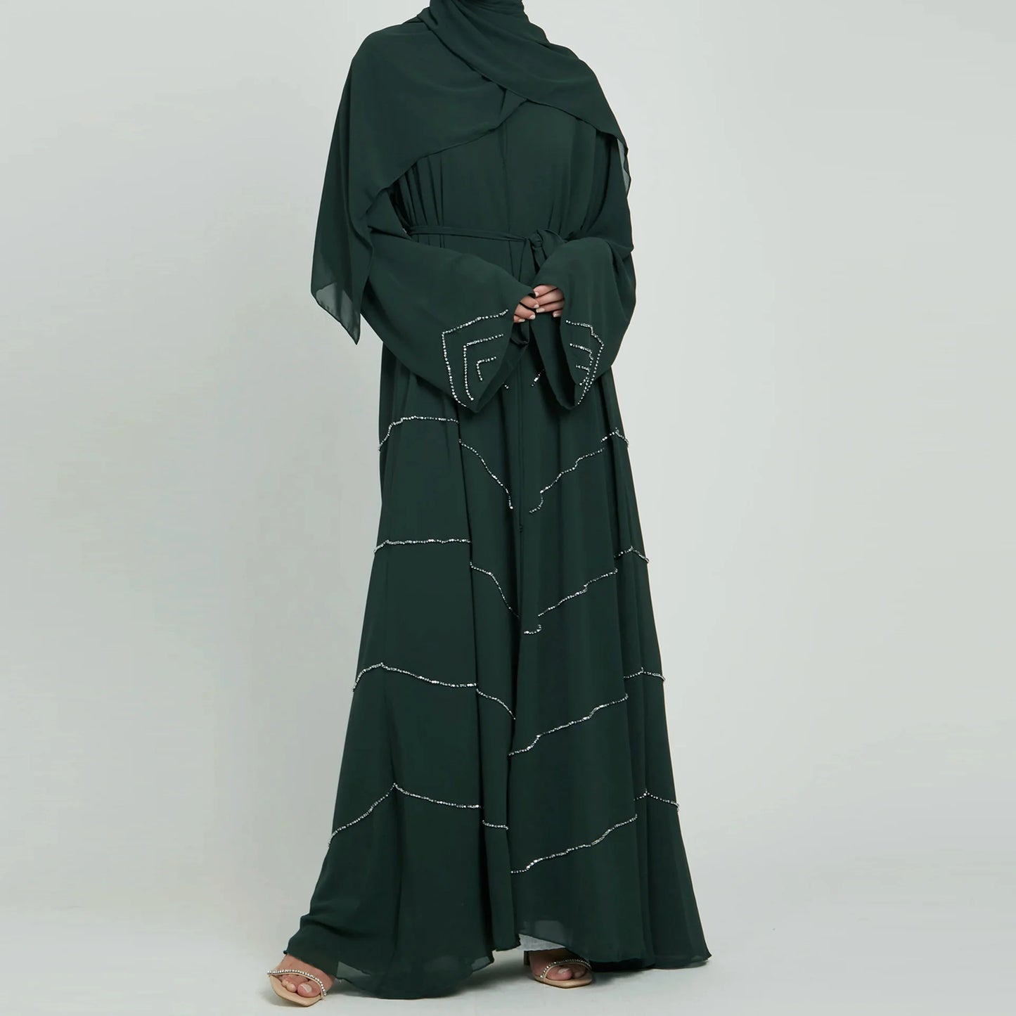 dubai 2024 luxury opened kimono abaya long loose dress prayer garment for women - elegant party kaftan, modest islamic fashion, spring summer wear, sizes s-xxl