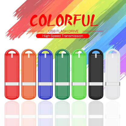 USB Flash Drive 128GB Pen Drive, Shatterproof Multi-Capacity USB 3.0 Stick for Laptop, Computer, Car, TV - Colourful Storage Solution, Gifts for Children & Photography Studio