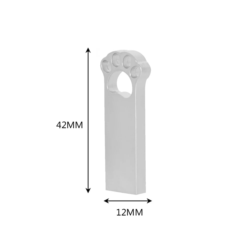 cute cat paw usb flash drive – usb 2.0 memory stick for computer, laptop, and business gifts – 128mb to 64gb storage options in black, rose gold, silver – ideal tech accessory