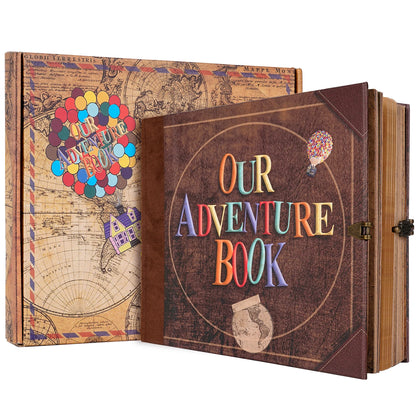 146 Page DIY Handmade Photo Album Scrapbook Our Adventure Book Retro Kraft Album Anniversary Wedding Memory Mother's Day Gift