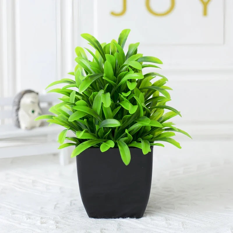 artificial green plant decoration - plastic branch for home, office, outdoor garden, wedding, party, exhibition display, engage greenery enhancer