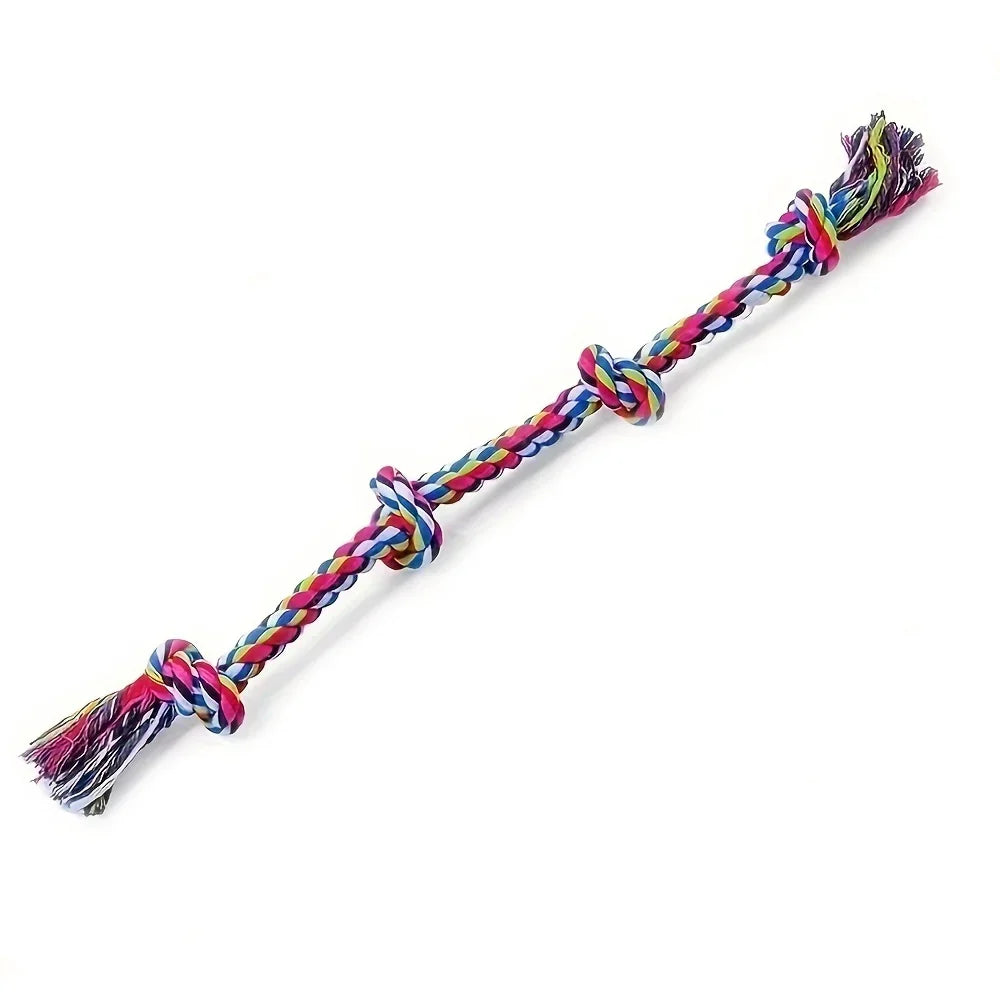 tough linen knot dog chew toys, durable rope for medium & large dogs, safe teething, interactive tug of war play, non-toxic, heavy-duty chewing solution