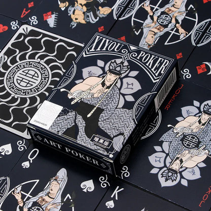 Journey to the West Black Myth Wukong Poker Playing Cards Indoor Family Game for Fun Gatherings and Social Play, Durable Design, Perfect for All Ages