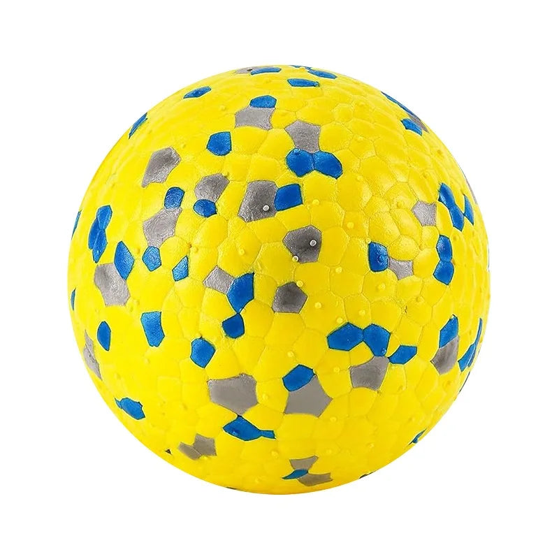 rubber dog chew toy ball - bite resistant, durable, non-toxic molar teething aid, ideal for medium and large dogs, interactive play, safe for indoor and outdoor fun