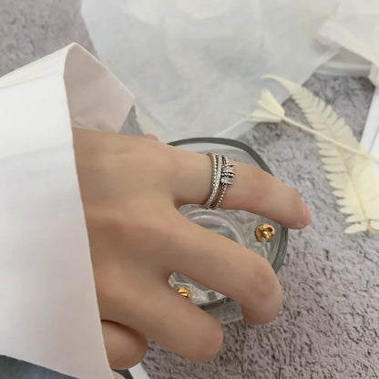 B0BFDR9CMS To My Daughter-Fidget Ring Anxiety Meditation Ring for Women Girls Ring with Beads Spinner Adjustable Swivel Ring With Gift Box