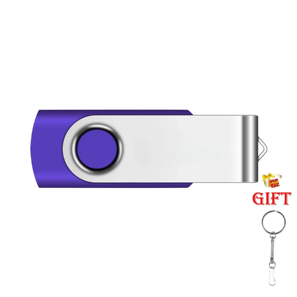 usb flash drive 128gb/64gb/32gb/16gb/8gb/4gb memory stick - high speed, colourful, portable storage for laptop, pc, tv - creative business gift keychain