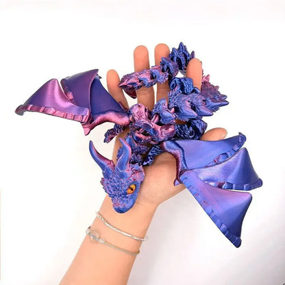 3D Dragon Rotatable Articulated Dragon Kid Gifts Realistic Statue Decor