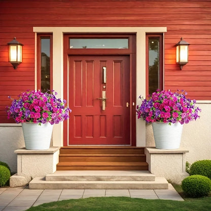 Artificial Flower Branches Set of 8, UV Resistant, Plastic, Ideal for Indoor, Outdoor, Home Decor, Parties, Events, Anniversaries, Birthdays, Weddings, Graduations