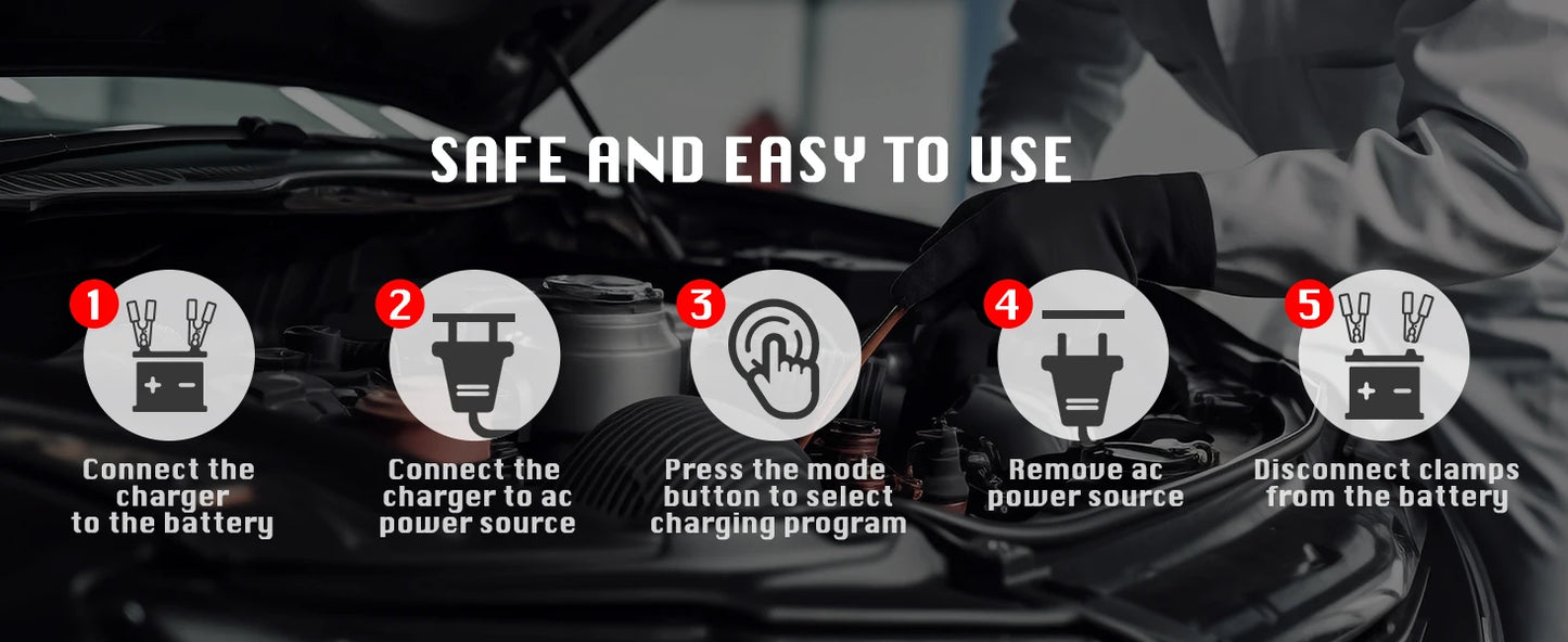 b0dphwrggl eafc 12v 4a car motorcyclebattery charger lcd display  intelligent chargers multiple protection pulse repair agm batterycharger