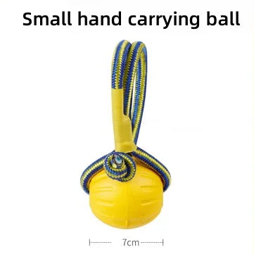 floating pet toy ball set for dogs – durable water play accessories with rope & ring, ideal for fetch, training, teething and interactive fun