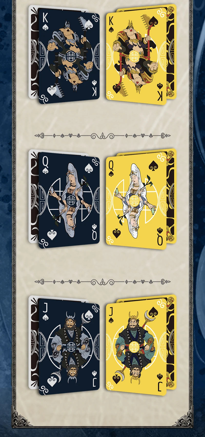 journey to the west black myth wukong poker playing cards indoor family game for fun gatherings and social play, durable design, perfect for all ages