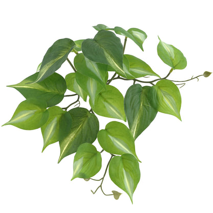 Artificial Plant Monstera Pothos, Lifelike Leaf with Stem, Decorative Greenery for Living Room, Hotel, Office, and Window Display, Indoor and Outdoor Home Decor