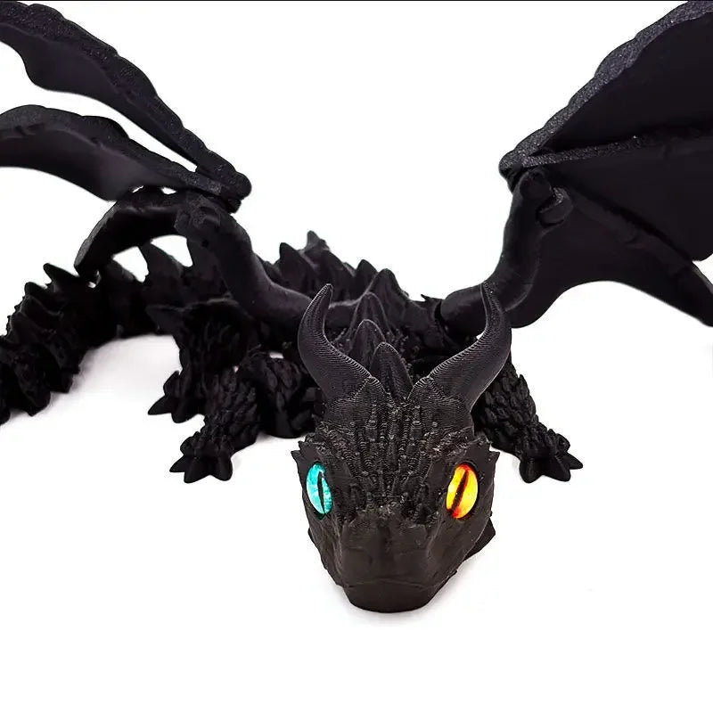 3d dragon rotatable articulated dragon kid gifts realistic statue decor