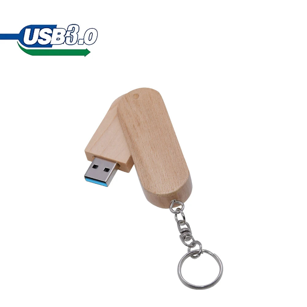 wooden usb 3.0 flash drive 128gb with box - creative photography, wedding gift, memory stick, 64gb pen drive, ideal for albums and data storage