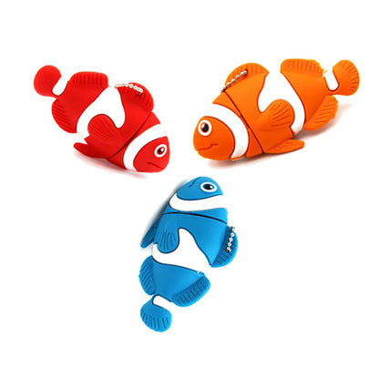 USB Flash Drive Cartoon Dolphin 4GB 8GB 16GB Silicone Fish Memory Stick USB 2.0 Pen Drive for Car Music, Office, Gifts - High Speed Storage Device