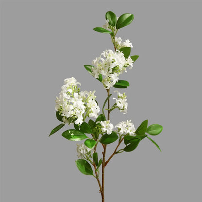 Artistic White Artificial Flower Branch 100cm | Silk Texture | Home & Event Decor | Ideal for Weddings, Anniversaries & Indoor Decoration
