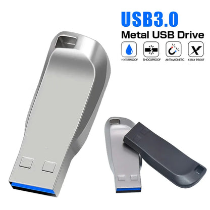 USB 3.0 Metal Flash Drive, Waterproof Memory Stick in 4GB, 8GB, 16GB, 32GB, 64GB – Ideal for Photography, Business, Gifts, and Weddings