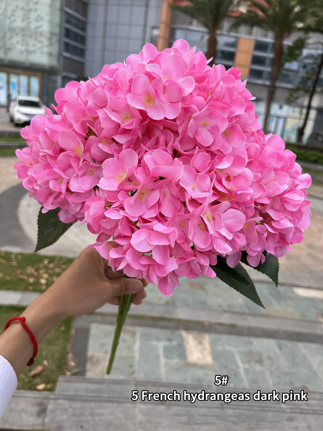 silk hydrangea bouquet artificial flowers for wedding, home decor, diy floral arrangement, bridal baby shower, indoor party decoration, large size