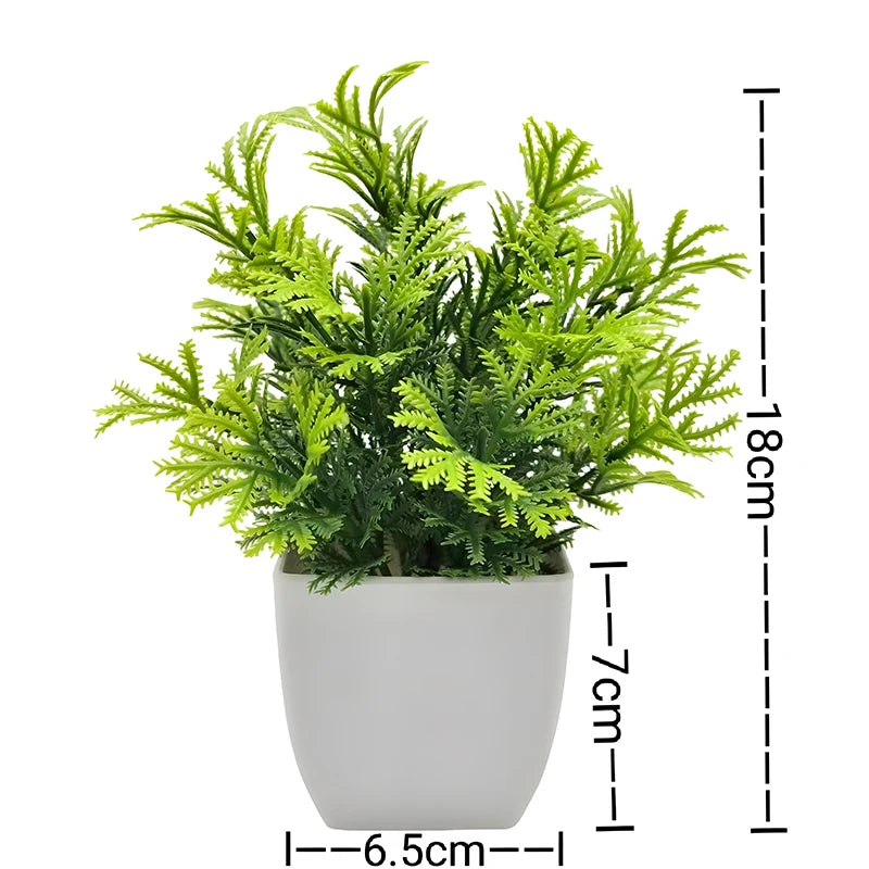 artificial bonsai plant for desktop, office, or window sill | plastic decorative potted plant | ideal for home decor, outdoor exhibitions | natural-looking indoor ornament