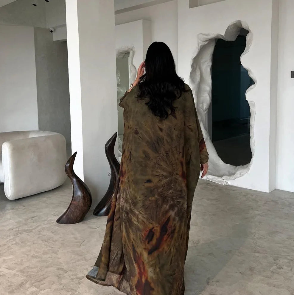 muslim woman dress chiffon abaya dubai luxury robe prayer clothes ramadan wear - elegant lightweight robe for modest fashion, perfect for autumn and winter celebrations