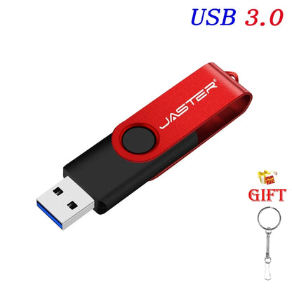 У - Тарелка USB 32GB Flash Drive 16GB Memory Stick Metal Jump Drive Swivel Pendrive Portable 64GB 128GB USB 3.0 Pen Drives for Fast Data Transfer