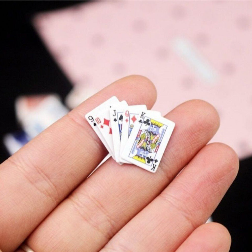 small mini pokers house portable poker chips clear playing cards family game - perfect for game nights, travel, parties, fun activities, and bonding time with friends and family