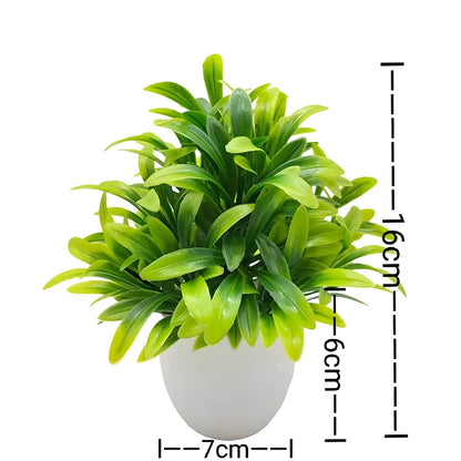 Artificial Bonsai Plant for Desktop, Office, or Window Sill | Plastic Decorative Potted Plant | Ideal for Home Decor, Outdoor Exhibitions | Natural-Looking Indoor Ornament