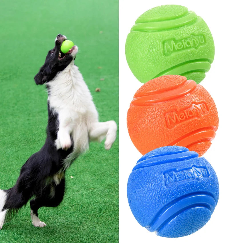 durable rubber pet dog ball toy, interactive bouncy chew ball for small & large dogs, outdoor fetch & training, safe & long-lasting play, easy-to-clean, gift-ready