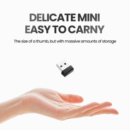 Mini USB Flash Drive 64GB – Creative Gift Pen Drive, Shatterproof & Waterproof, Memory Stick for Laptop, Computer, Car, TV, Available in 32GB, 16GB, 8GB, Black U Disk