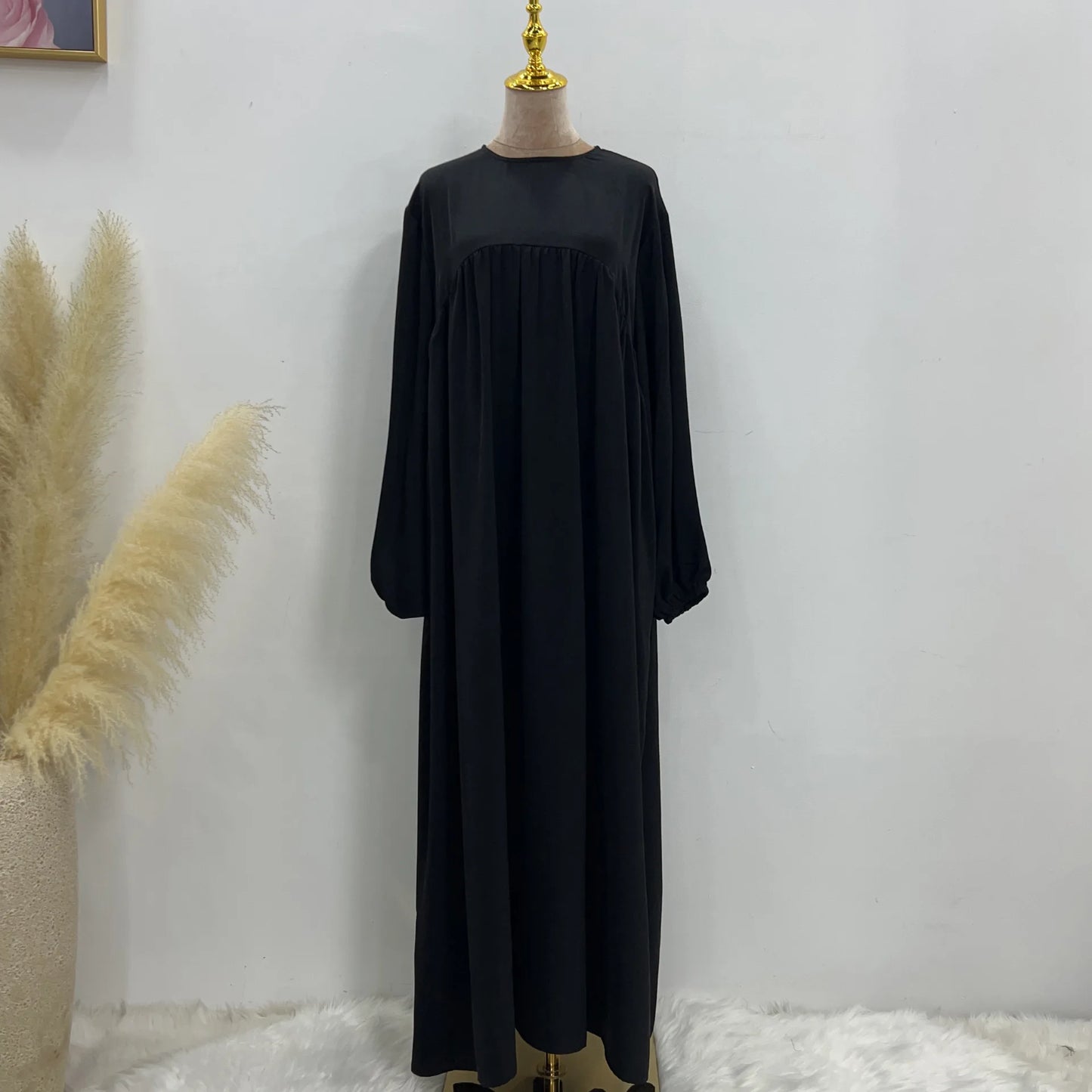 modest loose muslim dress abaya eid ramadan elegant with pocket for women, comfortable fit, stylish design, perfect for prayer and daily wear, various colors available