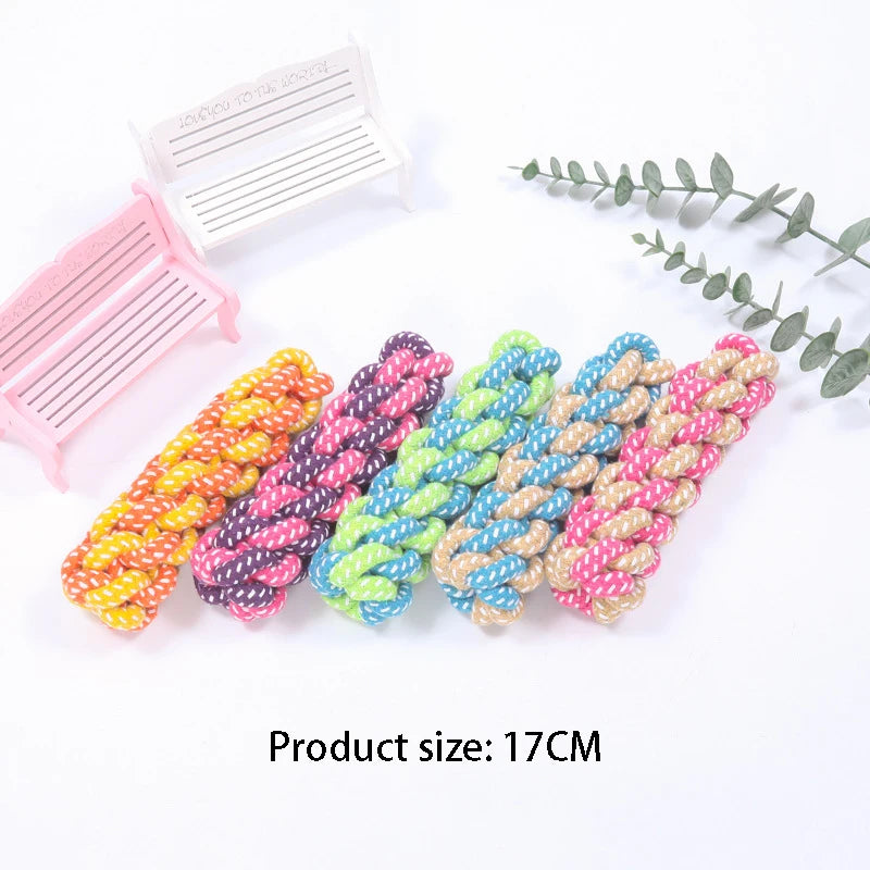 cotton rope dog chew toy, durable linen ball for puppies and dogs, teething aid, toothbrush design, oral health & play, suitable for small to large breeds