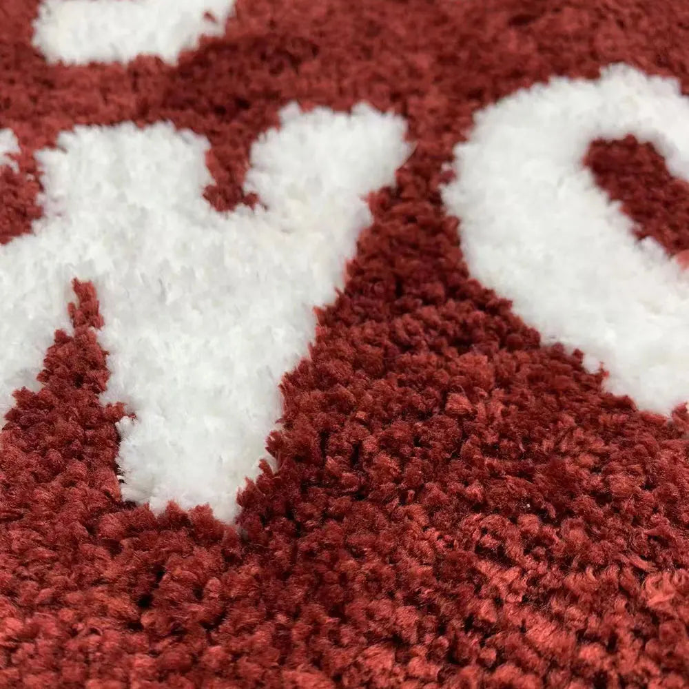 50x80cm irregular shaped pink letters soft aesthetic carpet flocked room door mat rug three styles bedside rug non-slip for home bathroom floor decor
