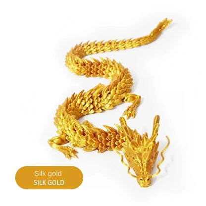 60CM 3D Printed Gem Dragon Crystal Fidget Toy Rotatable Articulated Dragon Ideal Gift for Kids with ADHD Perfect for Birthdays