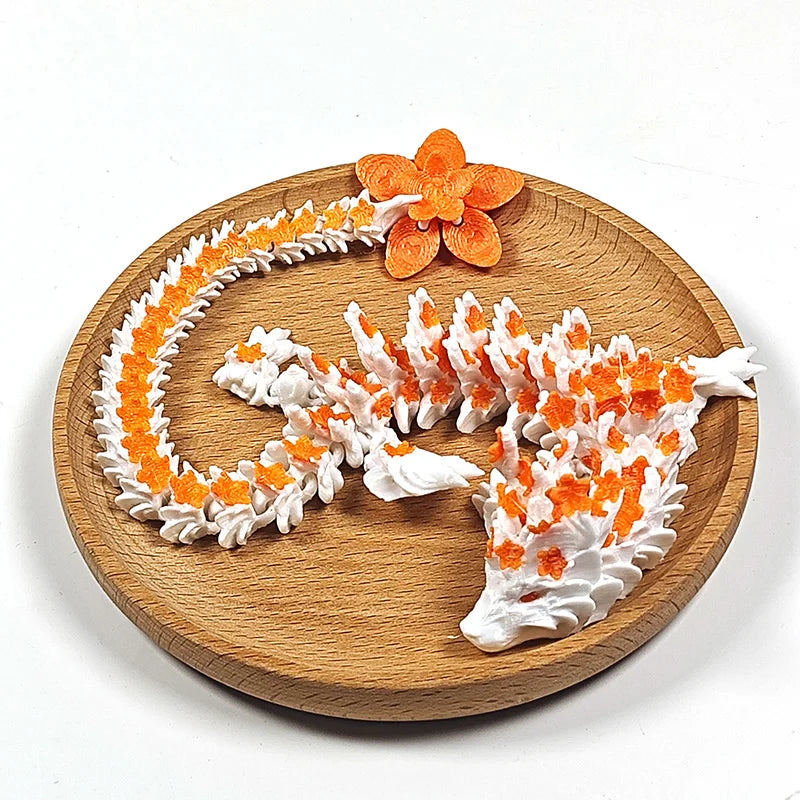3d printed crystal dragon fidget toy cherry blossom decor birthday gift