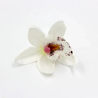 Artificial Orchid Flower Heads 7.5cm, Silk Decoration for Home Wedding, DIY Craft, 10/20/30PCS Assorted Colours, Gift Scrapbooking Decorative Floral Design