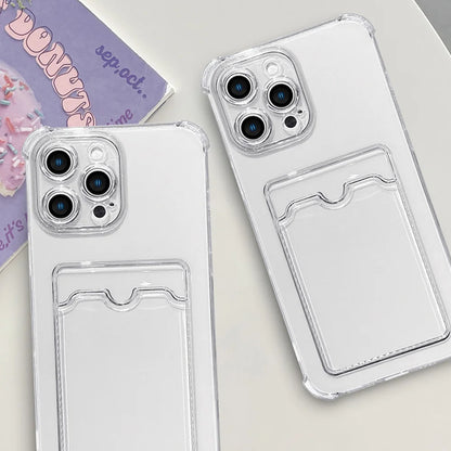 Shockproof Clear Silicone Case for iPhone 14/15/16 Plus, Pro, Max - Anti-Fingerprint, Water-Resistant, Dustproof Protection