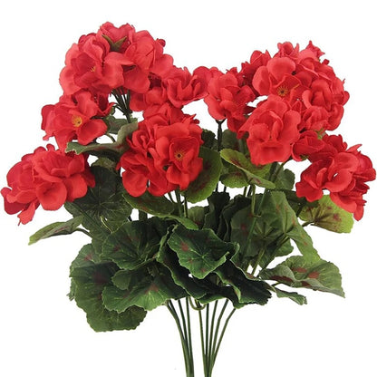Artificial Silk Begonia Flower Bouquet, UV Resistant for Outdoor and Indoor Decor, Weddings, Parties, and Home Bonsai, Ideal for Events and DIY Crafts