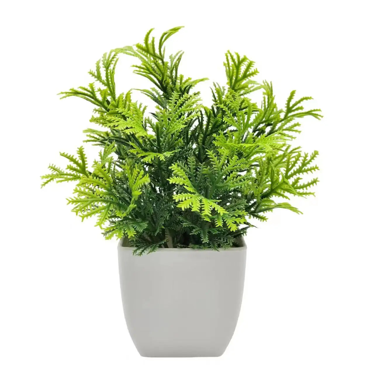 artificial plants in plastic pots - realistic greenery for home, office, living room, bedroom, outdoor party decor - durable flower bonsai style ornament