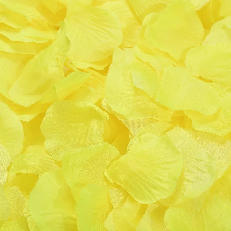 artificial silk rose petals 1000pcs for romantic occasions, wedding, anniversary, proposal, valentine's floral decor, non-woven indoor home decoration