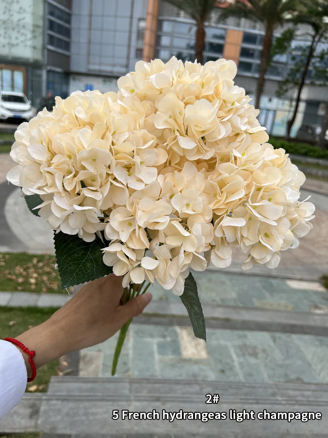 silk hydrangea bouquet artificial flowers for wedding, home decor, diy floral arrangement, bridal baby shower, indoor party decoration, large size