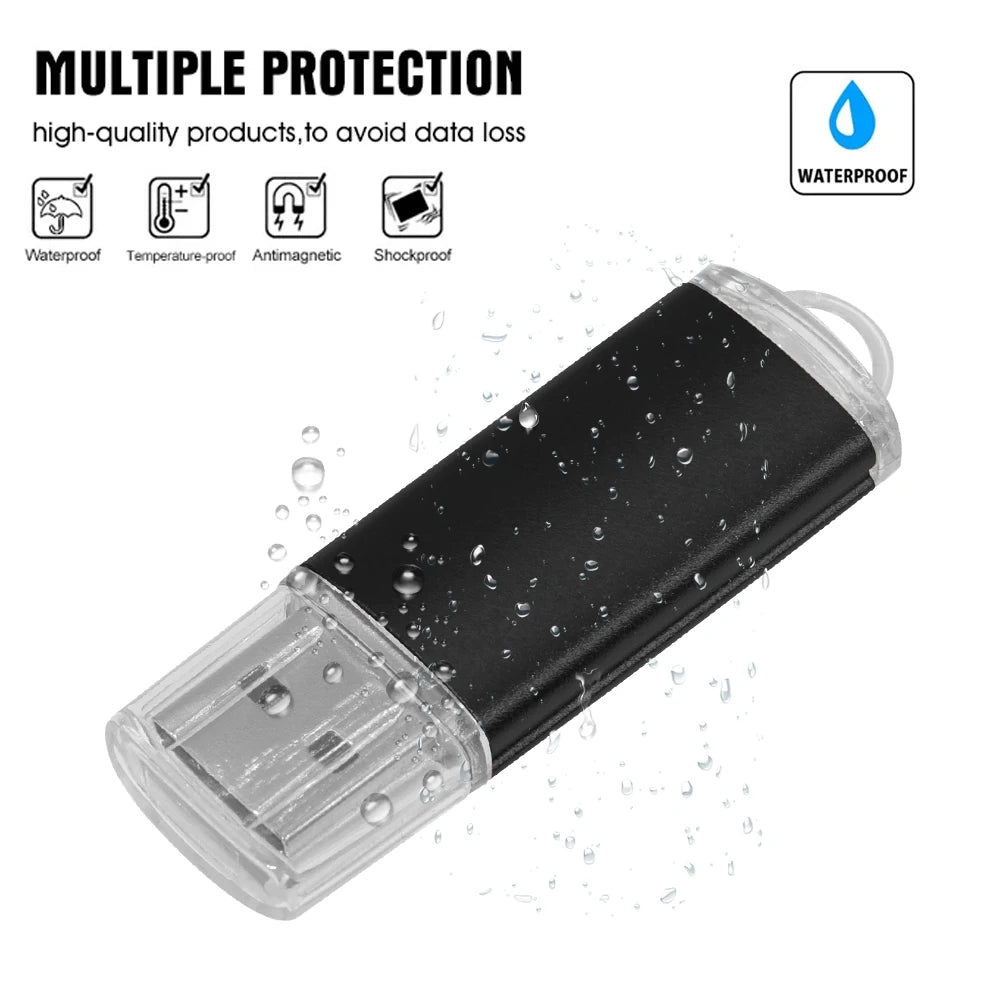 metal usb flash drive 64gb 32gb 16gb 8gb 4gb usb 2.0, high speed memory stick for windows, photography, and business use