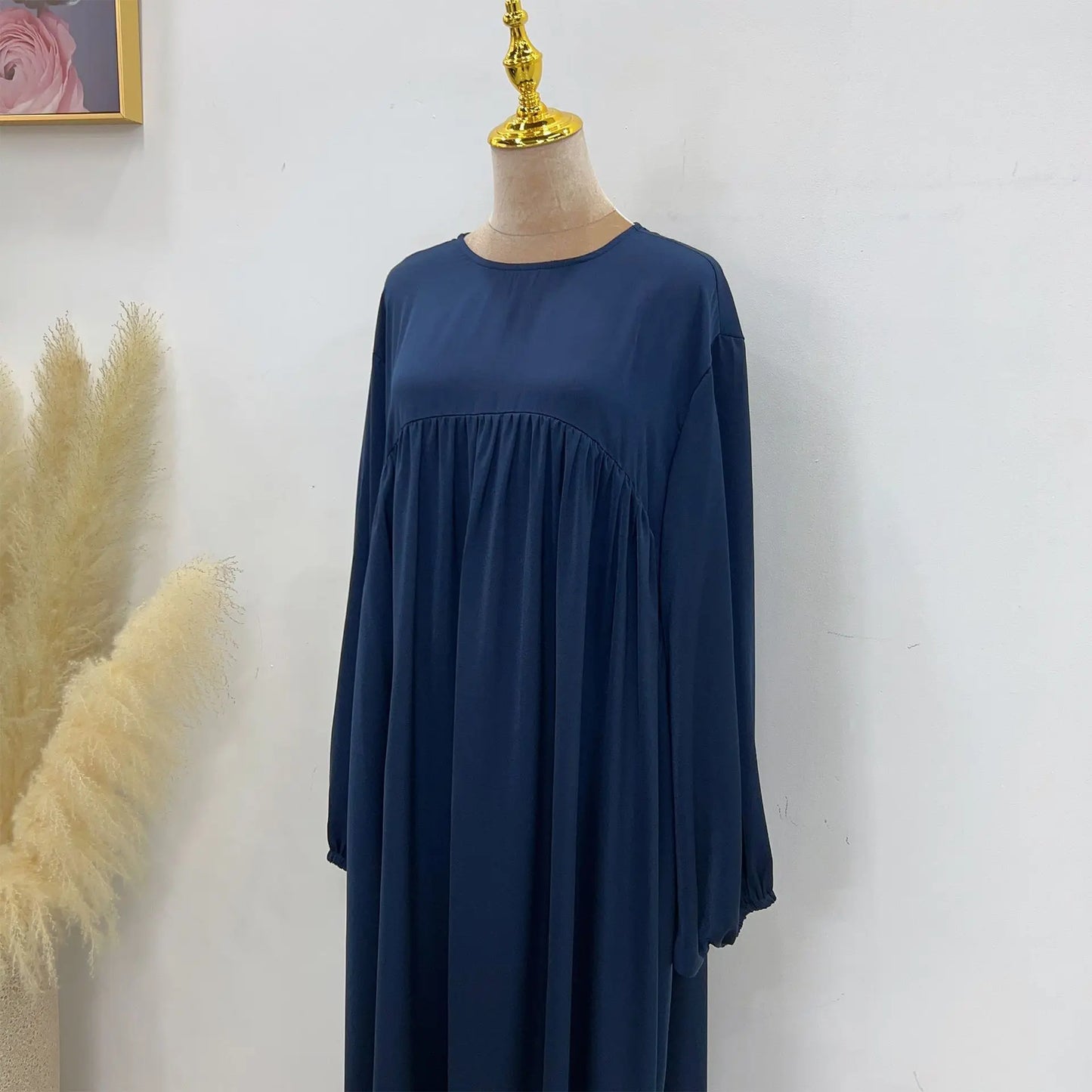 modest loose muslim dress abaya eid ramadan elegant with pocket for women, comfortable fit, stylish design, perfect for prayer and daily wear, various colors available