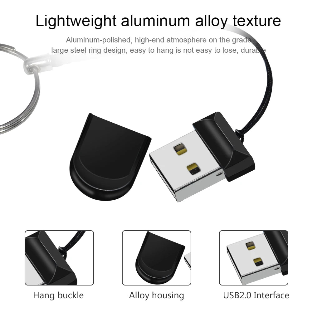 waterproof mini usb flash drive 64gb 32gb 16gb 8gb 4gb, high-speed metal memory stick for windows, photography, business, gift use - usb 2.0 pen drive
