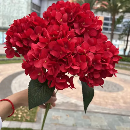 Silk Hydrangea Bouquet, 5 Heads Artificial Flowers for Home Decor, Wedding, Party, Indoor Decoration, Perfect for Anniversary, Birthday, Baby Shower, Bridal Shower