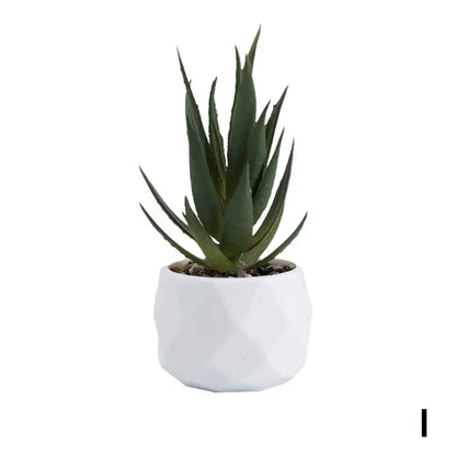 Mini Artificial Succulent Bonsai Plants, Plastic Evergreen Decor for Home, Office, Outdoor, Desktop Ornaments, Perfect for Exhibitions and Anniversaries