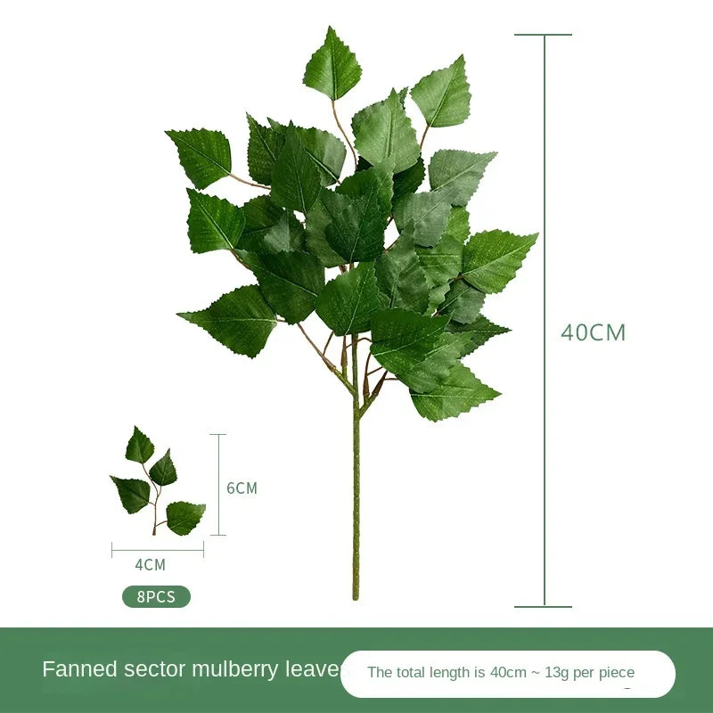 artificial eucalyptus leaf branch, plastic decorative plant for bridal shower, desktop or outdoor use, cloth texture, perfect for exhibitions and home decor