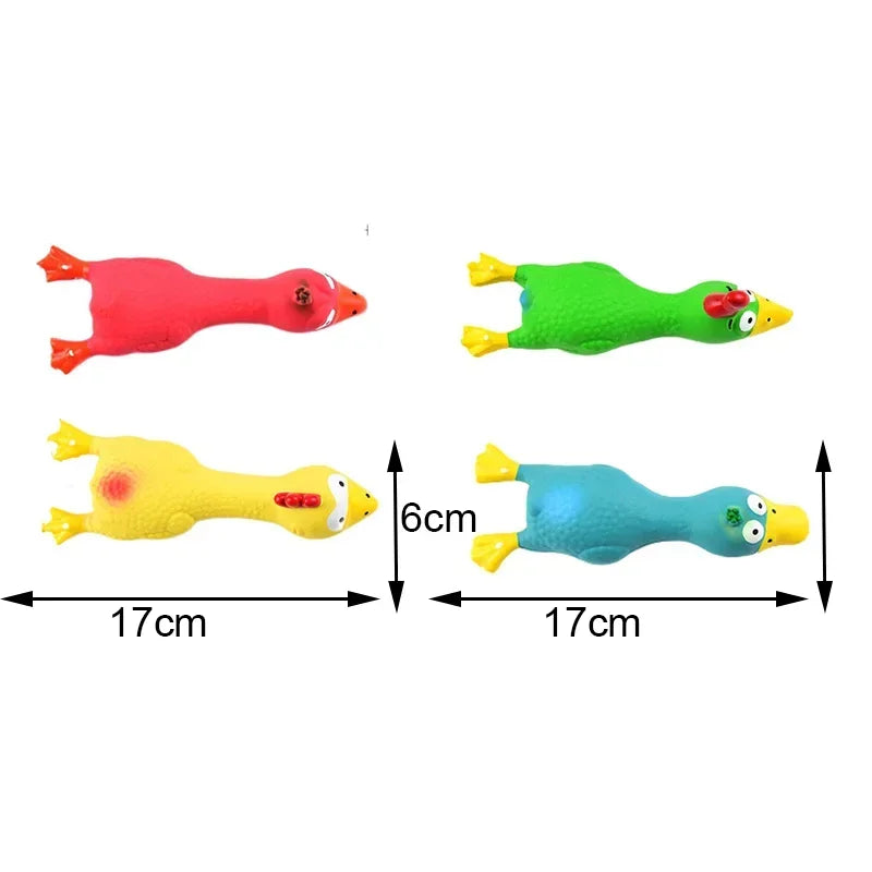 latex animal-shaped squeaky dog toy - durable, bite-resistant, fun pet play for small to large dogs, ideal for chewing and engaging playtime activities