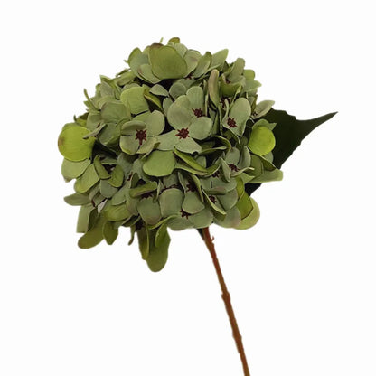 Artificial Hydrangea Flower Branch 44cm, Colourful Silk Plastic Decoration for Weddings, Anniversaries, Home & Hotel Decor, Indoor Use, Various Colours Available