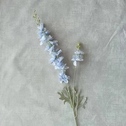 Silk Delphinium Artificial Flower Bouquet for Home Wedding Hotel Decoration - Elegant Indoor Floral Arrangement for Anniversary, Baby Shower, Housewarming, Birthday Celebrations